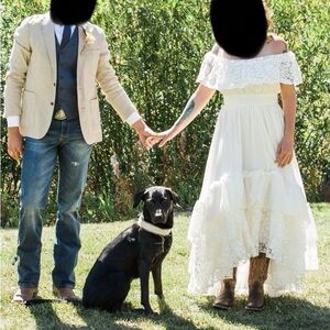 Boho country wedding dress